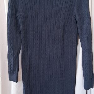 Tommy Hilfiger Navy Cable Knit Dress